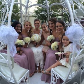 What a beautiful bride and entourage!